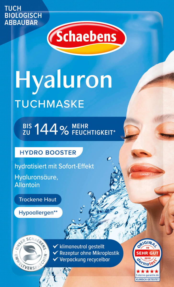Schaebens Tuchmaske Hyaluron, 1 St dauerhaft günstig online kaufen