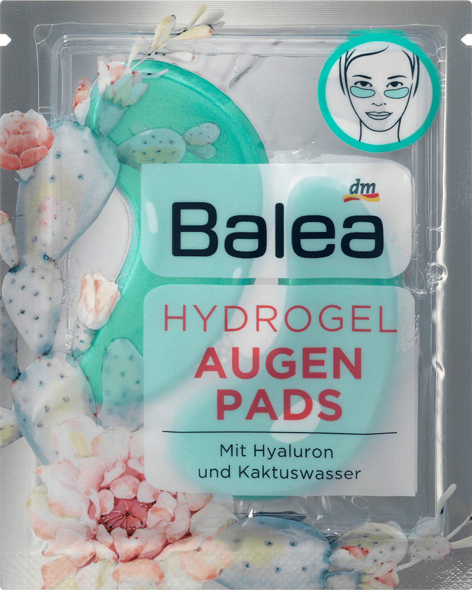 Balea Augenpads Hydrogel Kaktuswasser (1 Paar), 2 St dauerhaft günstig