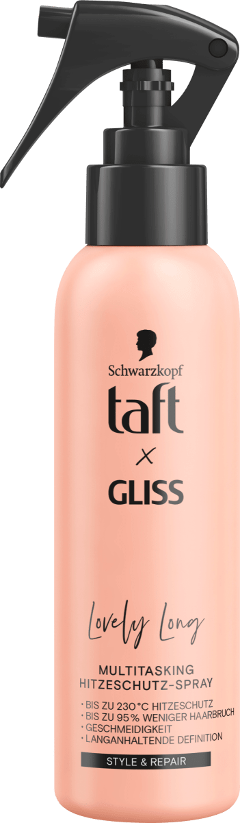 Schwarzkopf taft Hitzeschutzspray taft x Gliss Lovely Long, 150 ml ...