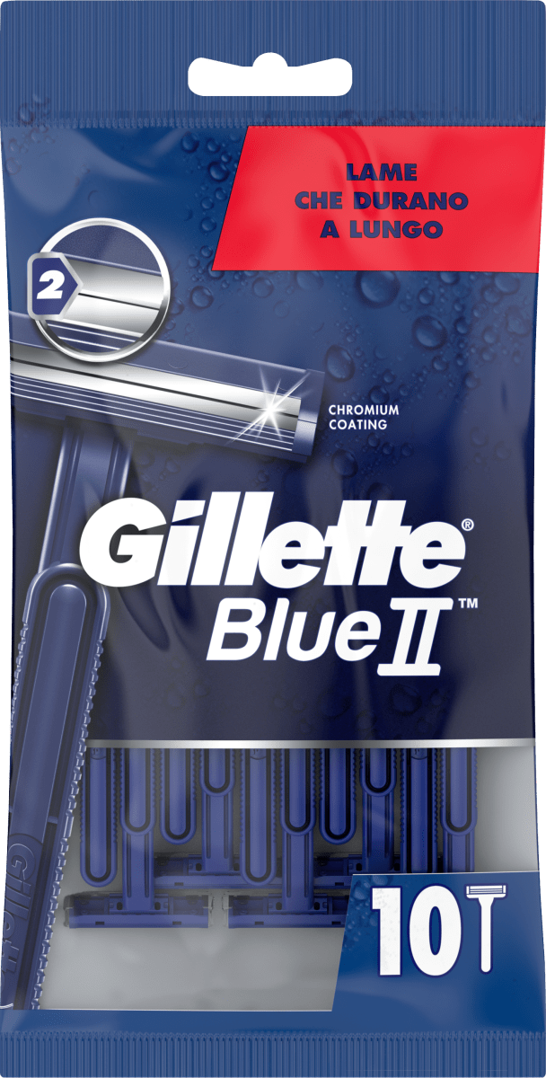 Gillette Rasoi usa e getta Blue II, 10 pz Acquisti online sempre  convenienti