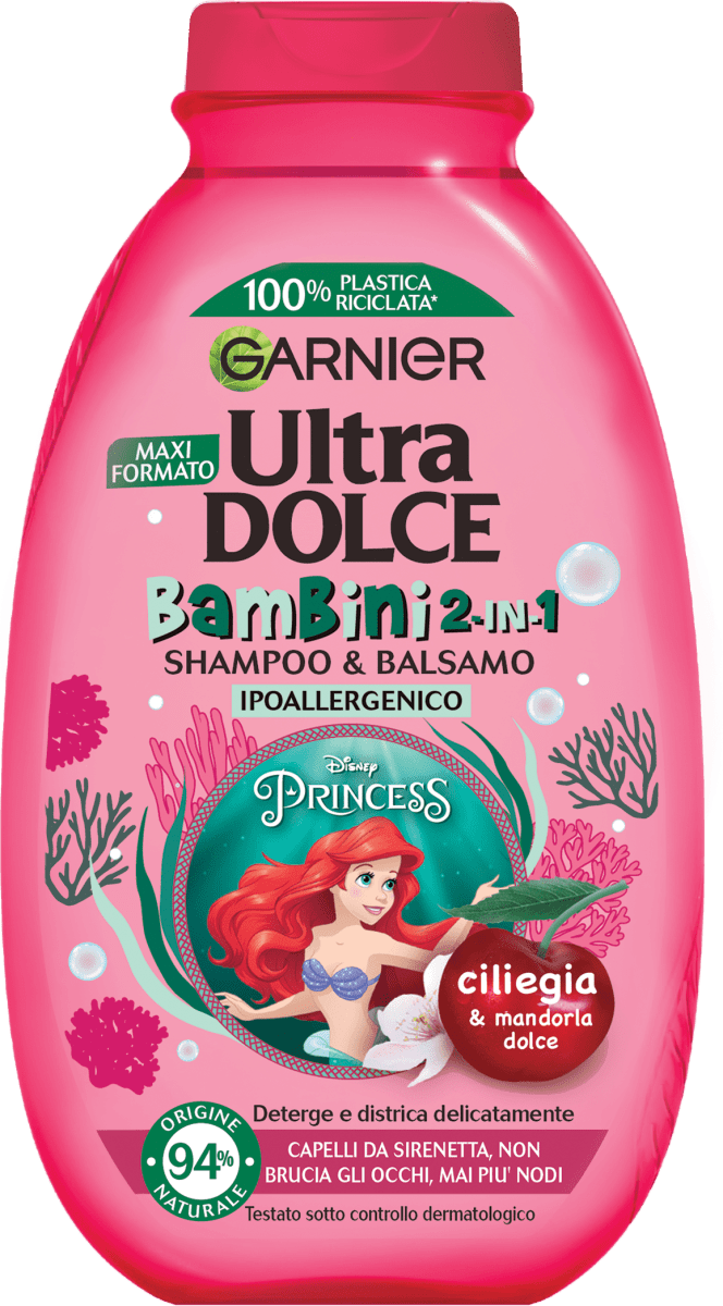 Garnier Ultra Dolce Shampoo Bambini Ciliegia 2in1, 250 ml Acquisti online  sempre convenienti