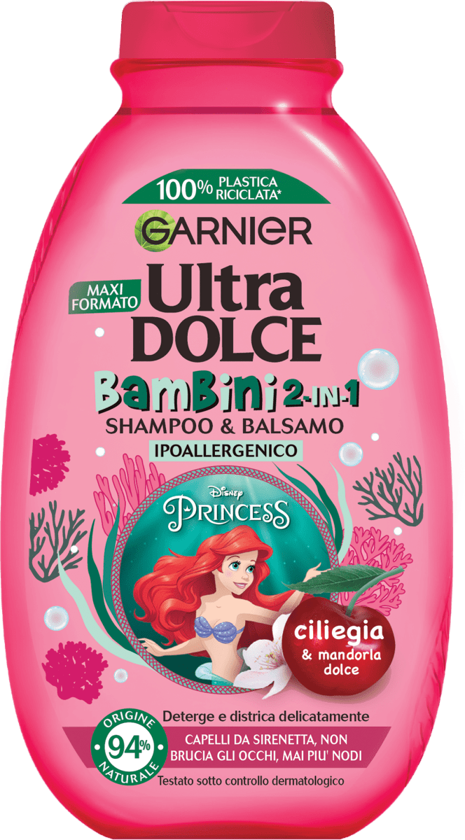 Garnier Ultra Dolce Shampoo Bambini Ciliegia 2in1, 250 ml Acquista