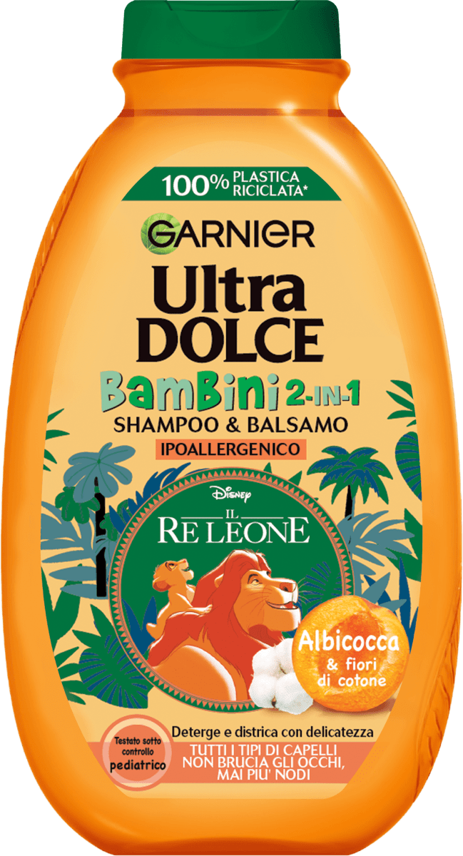 Garnier Ultra Dolce Shampoo Bambini Albicocca 2in1, 250 ml Acquisti online  sempre convenienti