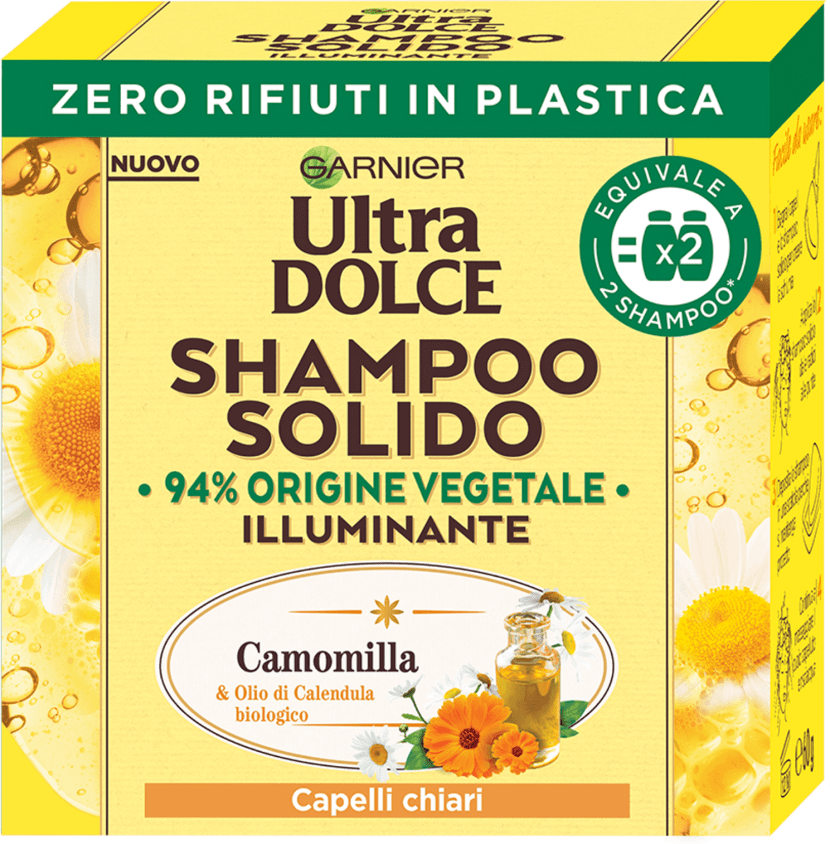 Garnier Ultra Dolce Shampoo Solido Ultra Camomilla 60 g Acquisti