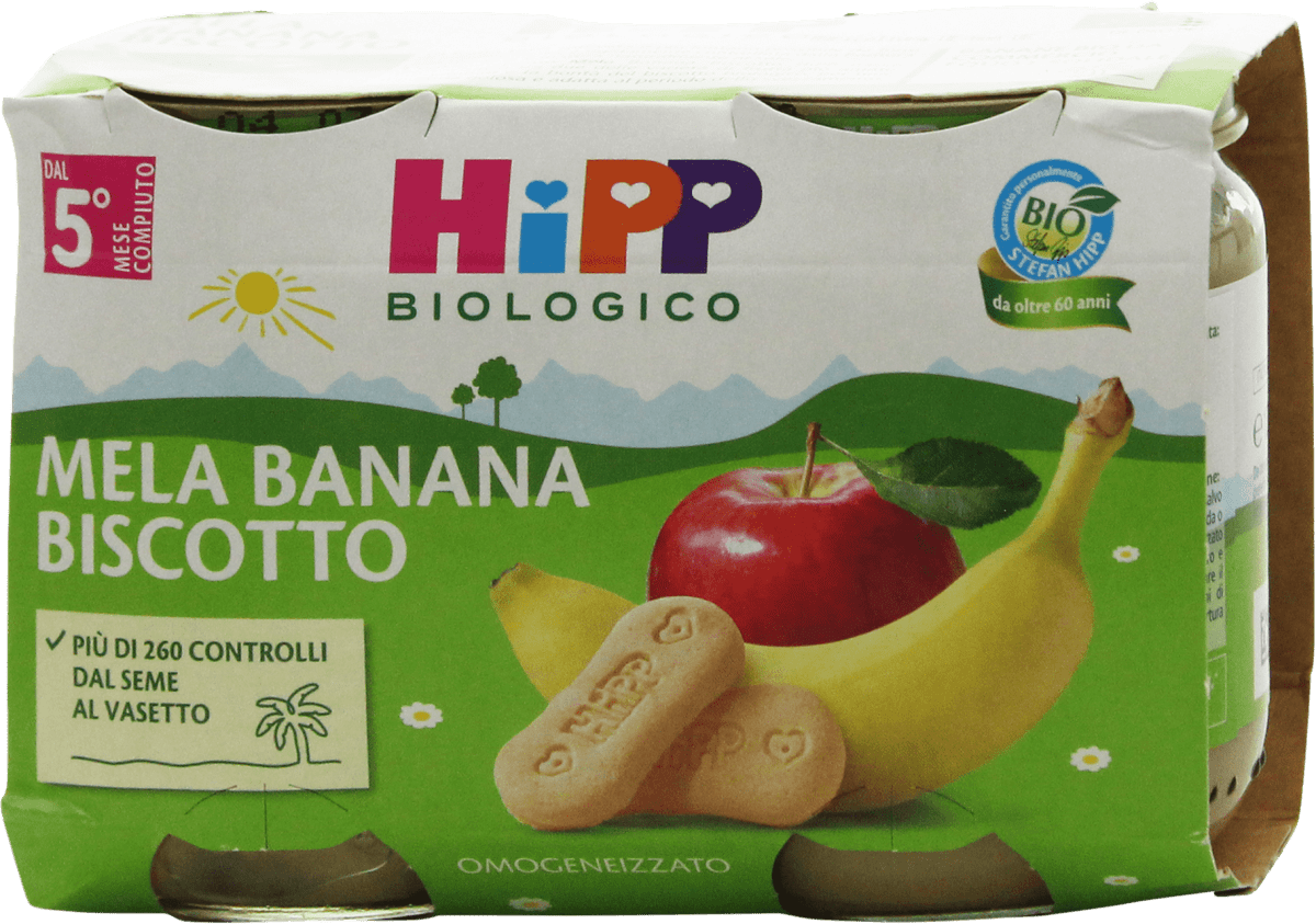 HIPP Omogeneizzato mela banana biscotto, 250 g Acquisti online sempre  convenienti