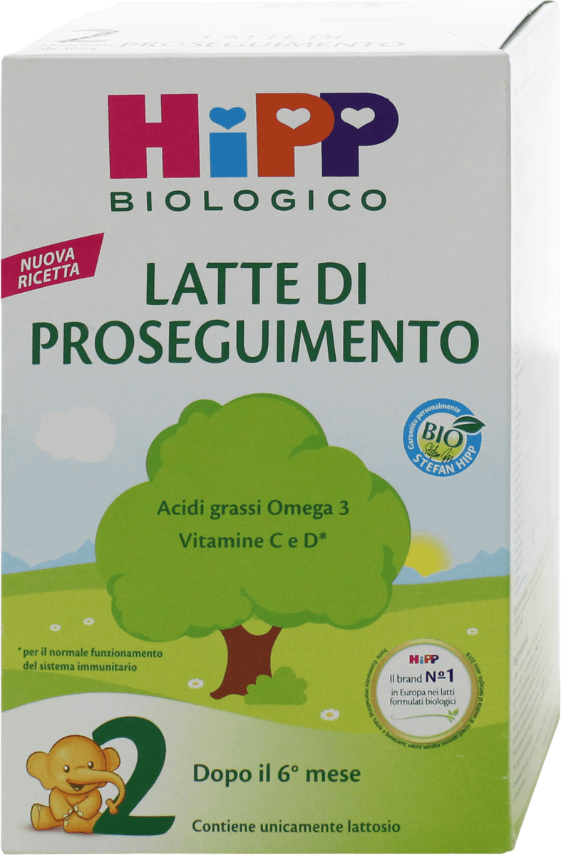 Latte di proseguimento HiPP 2 a base di latte di capra biologico