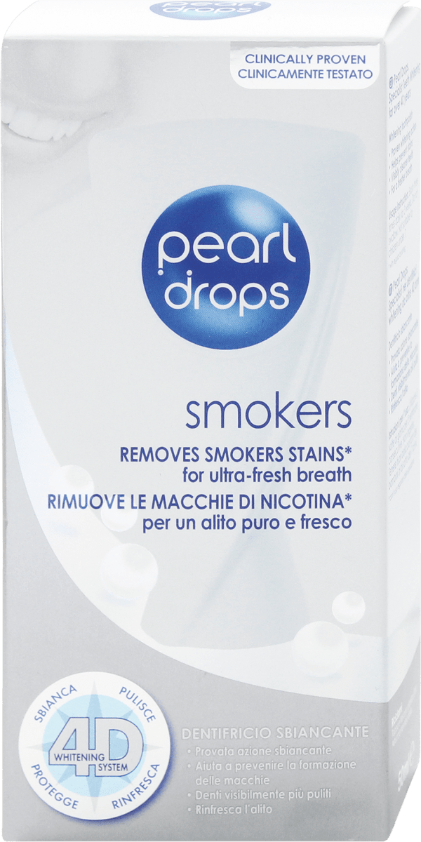 pearl drops Dentifricio sbiancante Smokers, 50 ml Acquisti online sempre  convenienti