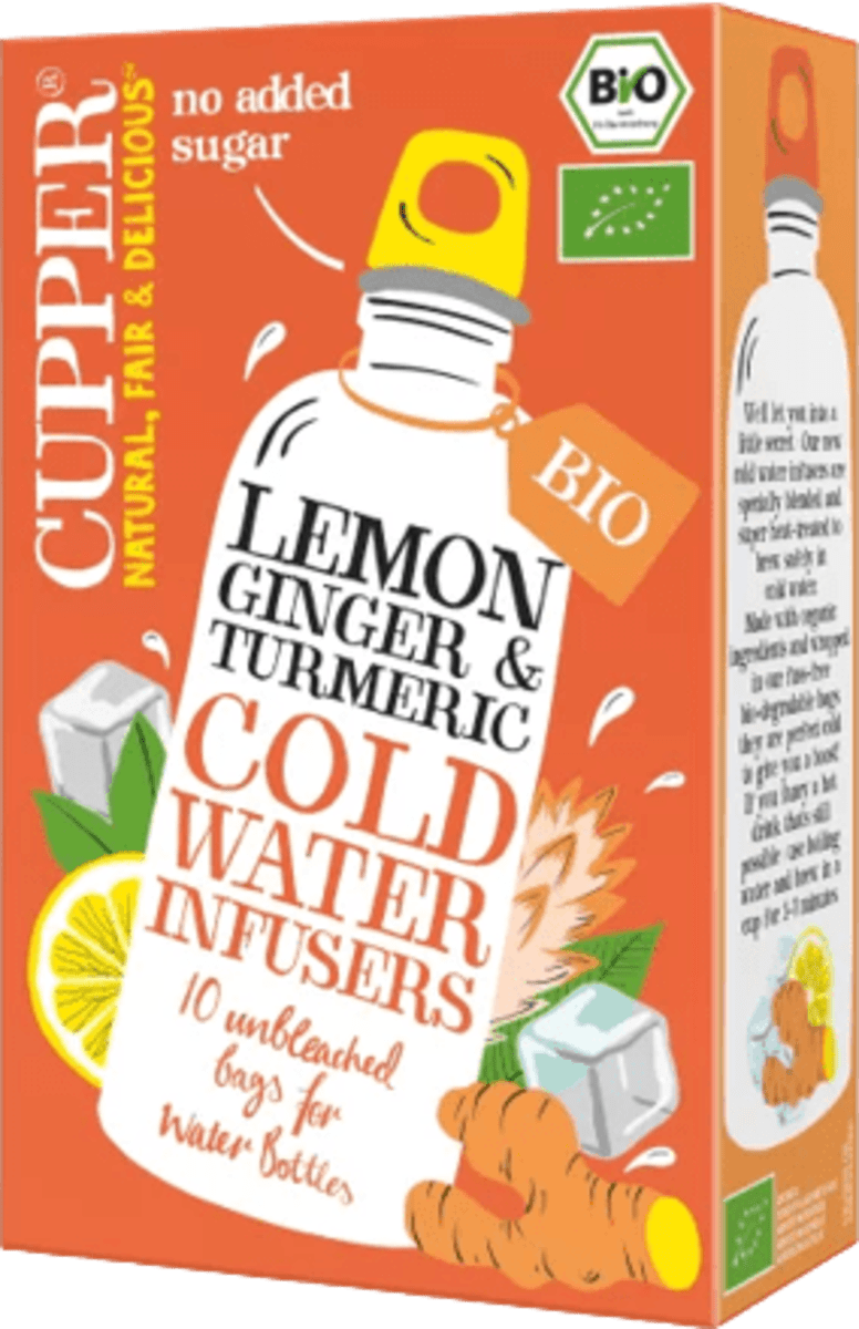 CUPPER Infuso biologico a freddo limone zenzero curcuma, 10 pz Acquisti  online sempre convenienti