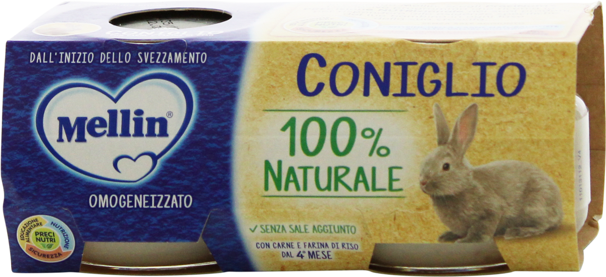 Mellin Omogeneizzato coniglio, 160 g Acquisti online sempre convenienti