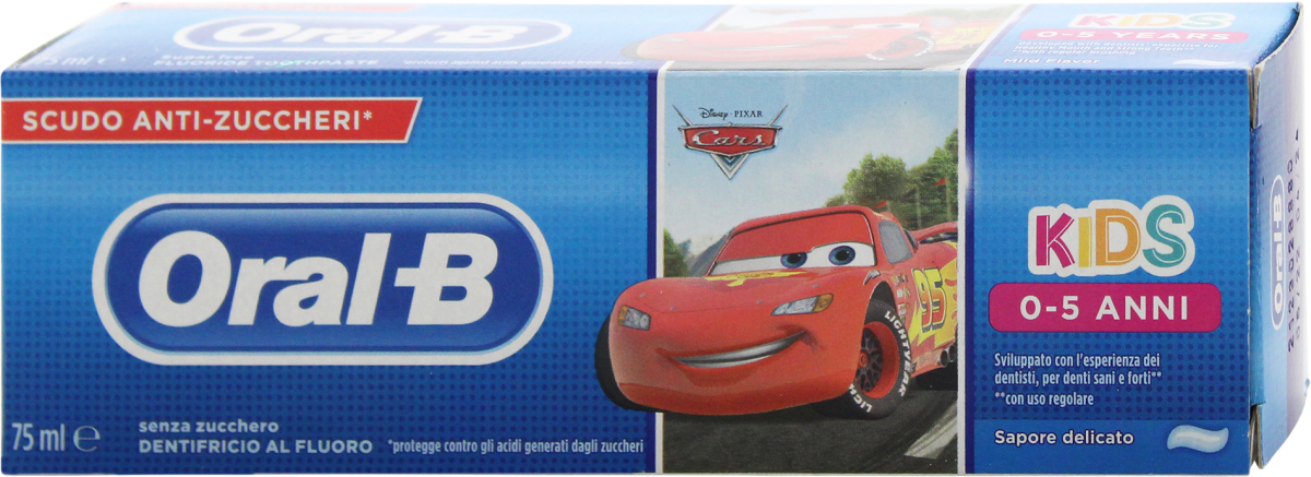 Oral-B Dentifricio Kids Frozen/Cars assort., 75 ml Acquisti online sempre  convenienti