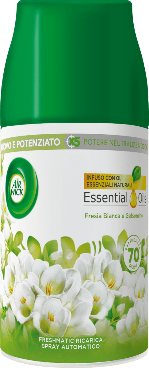 AIR WICK Ricarica spray Freshmatic Fresia bianca e gelsomino, 250 ml  Acquisti online sempre convenienti