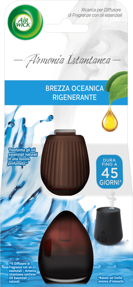 AIR WICK Ricarica per diffusore di oli essenziali brezza oceanica, 20 ml  Acquisti online sempre convenienti
