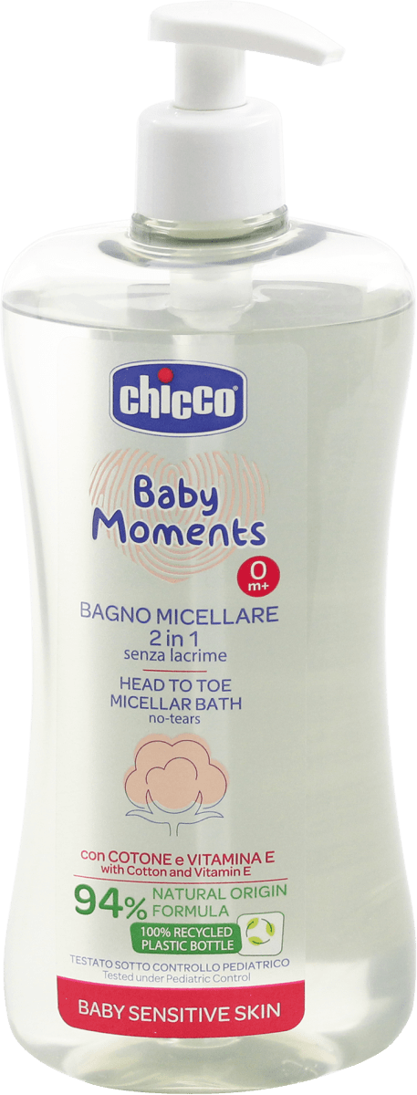 Chicco Bagno micellare 2in1 Baby Moments, 500 ml Acquisti online