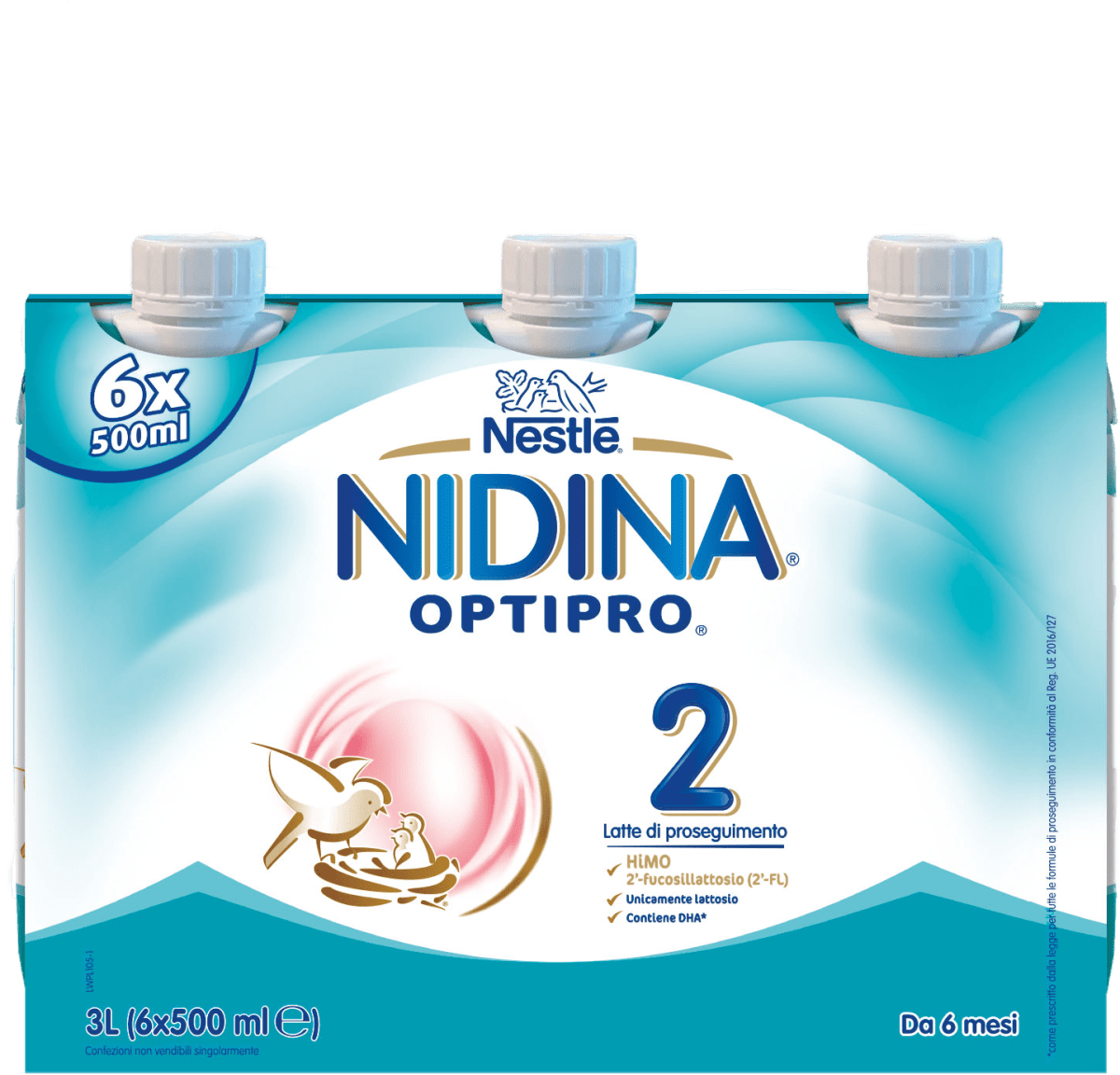 Nestle' Nidina 1 Optipro Liquido 6 x 500 ml 