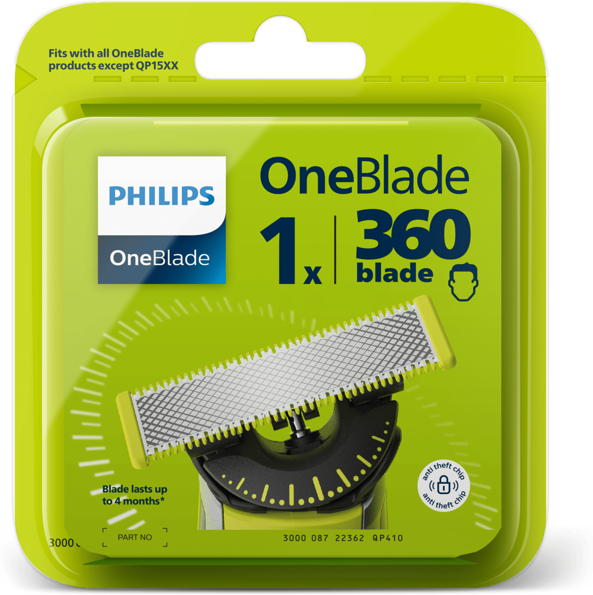 PHILIPS OneBlade Lama di ricambio OneBlade confezione tripacco, 3 pz  Acquisti online sempre convenienti