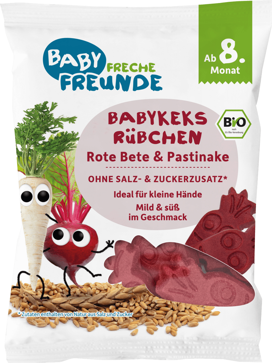 Freche Freunde Babykeks Rübchen Rote Bete &amp; Pastinake, ab dem 8. Monat ...