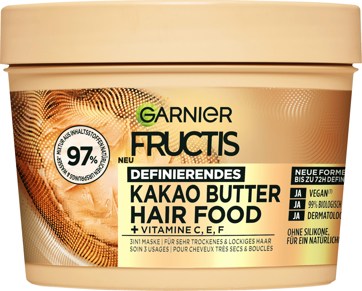 GARNIER FRUCTIS Haarkur Kakao Butter Hair Food 3in1 Maske, 400 ml dauerhaft günstig online