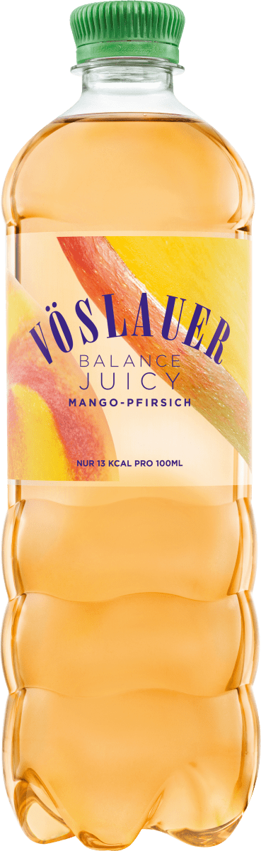 Vöslauer Erfrischungsgetränk Balance Juicy Mango-Pfirsich, 750 ml | dm.at