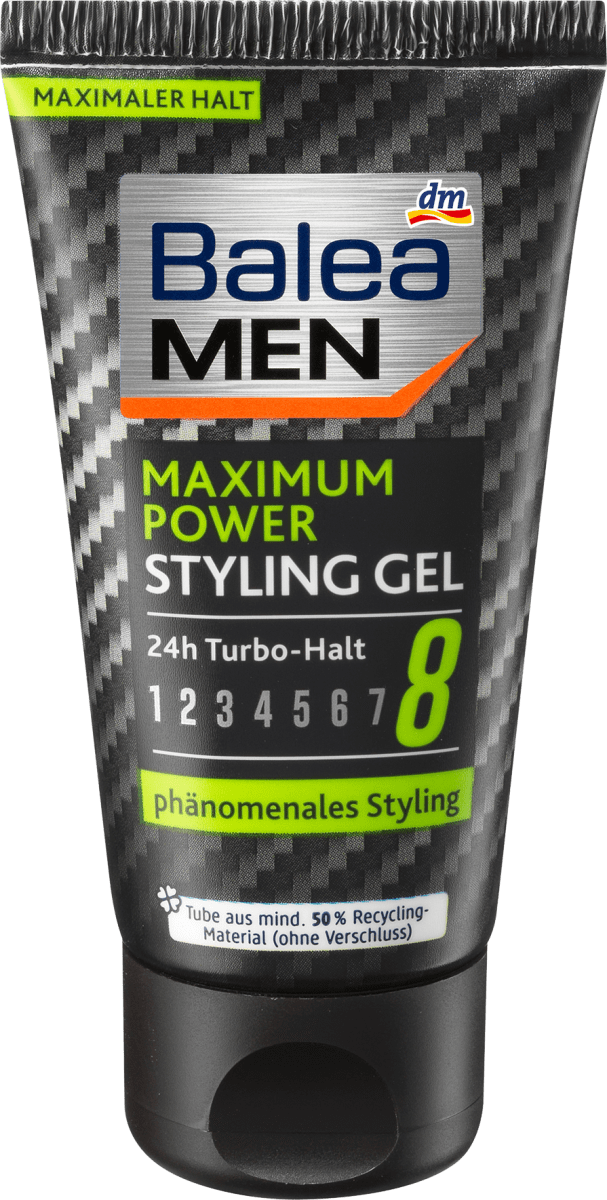 Balea MEN stylingov gel na vlasy Maximum Power 30 ml dm.cz
