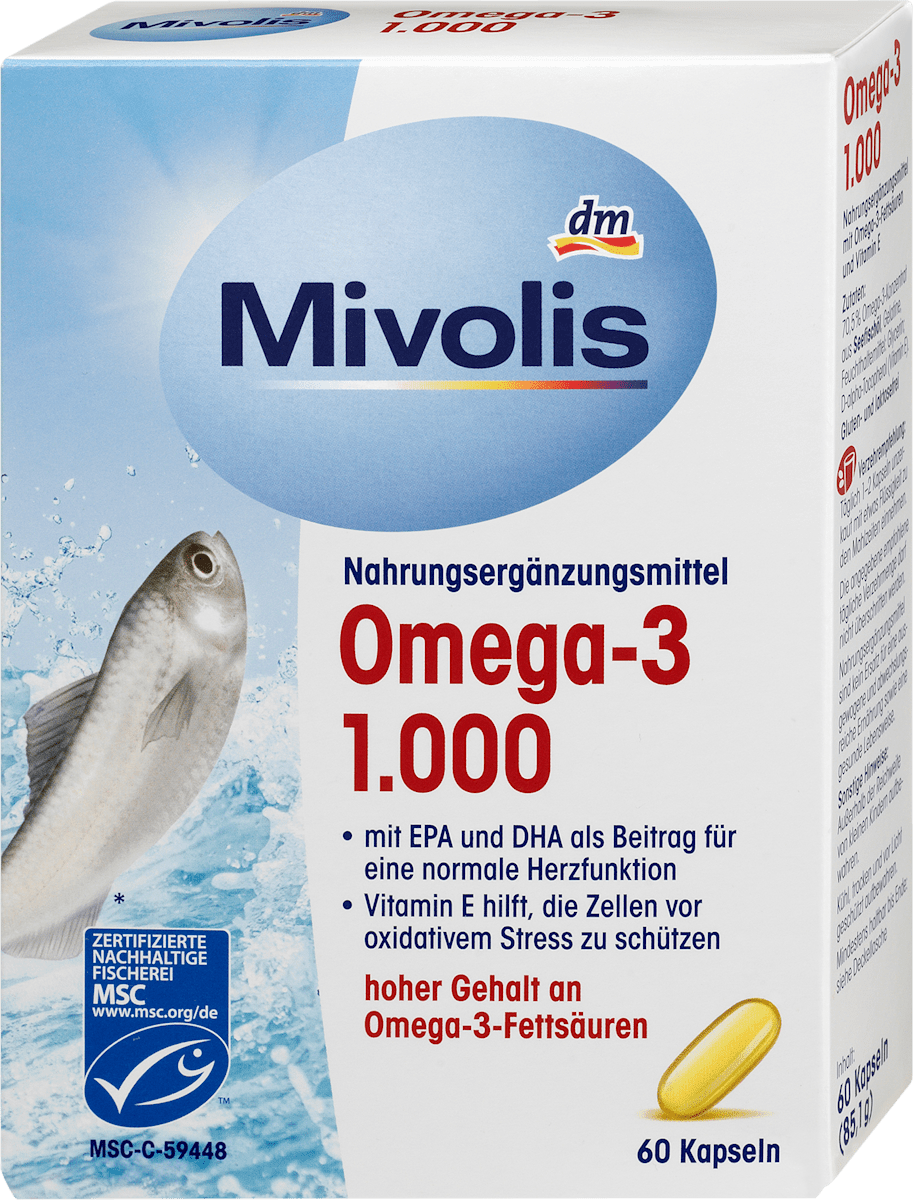 Mivolis Omega3 koncentrat iz lososovog i ribljeg ulja u kapsulama s