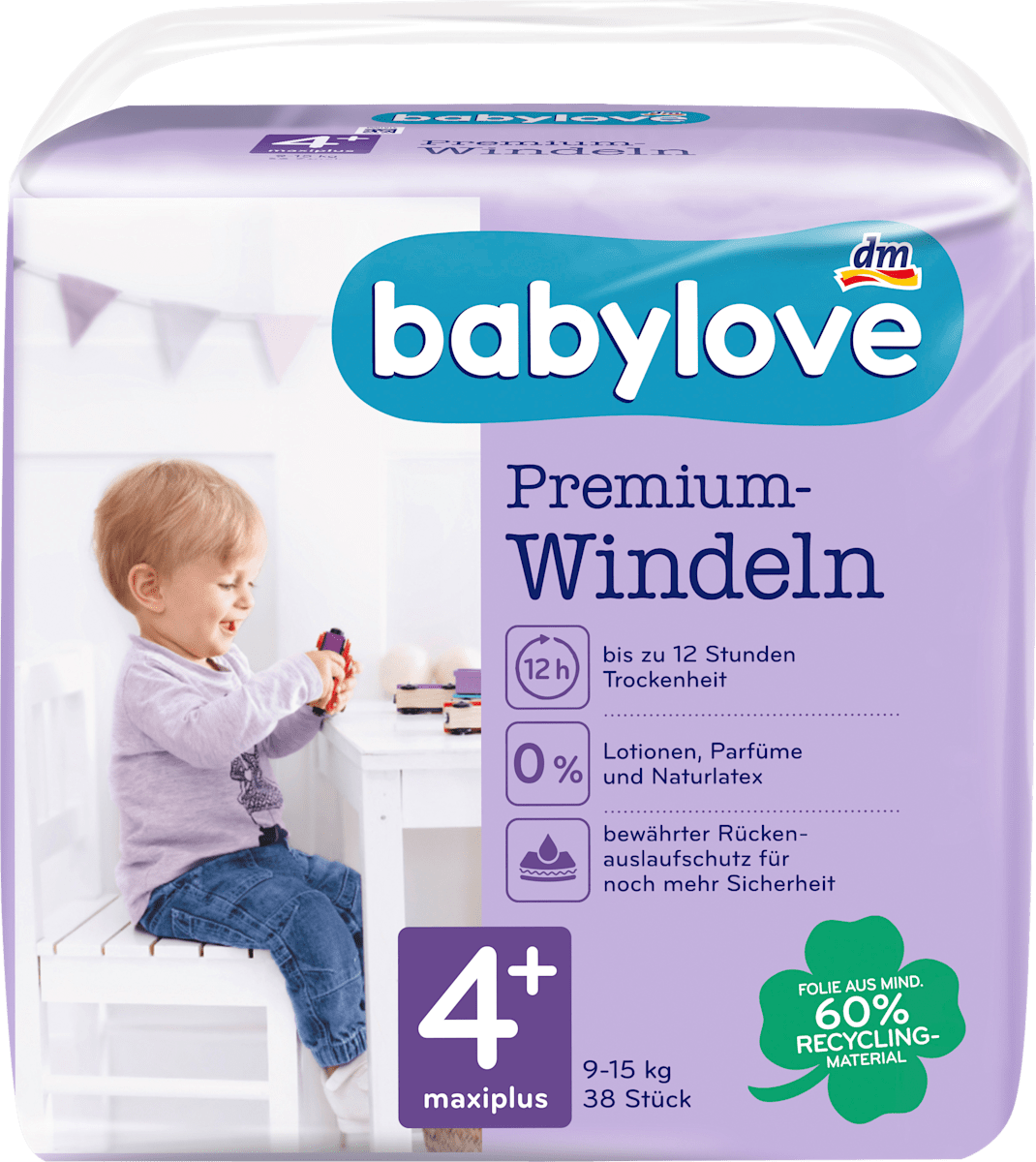 babylove Windeln Premium Gr. 4 Maxiplus 9 15 kg 38 St