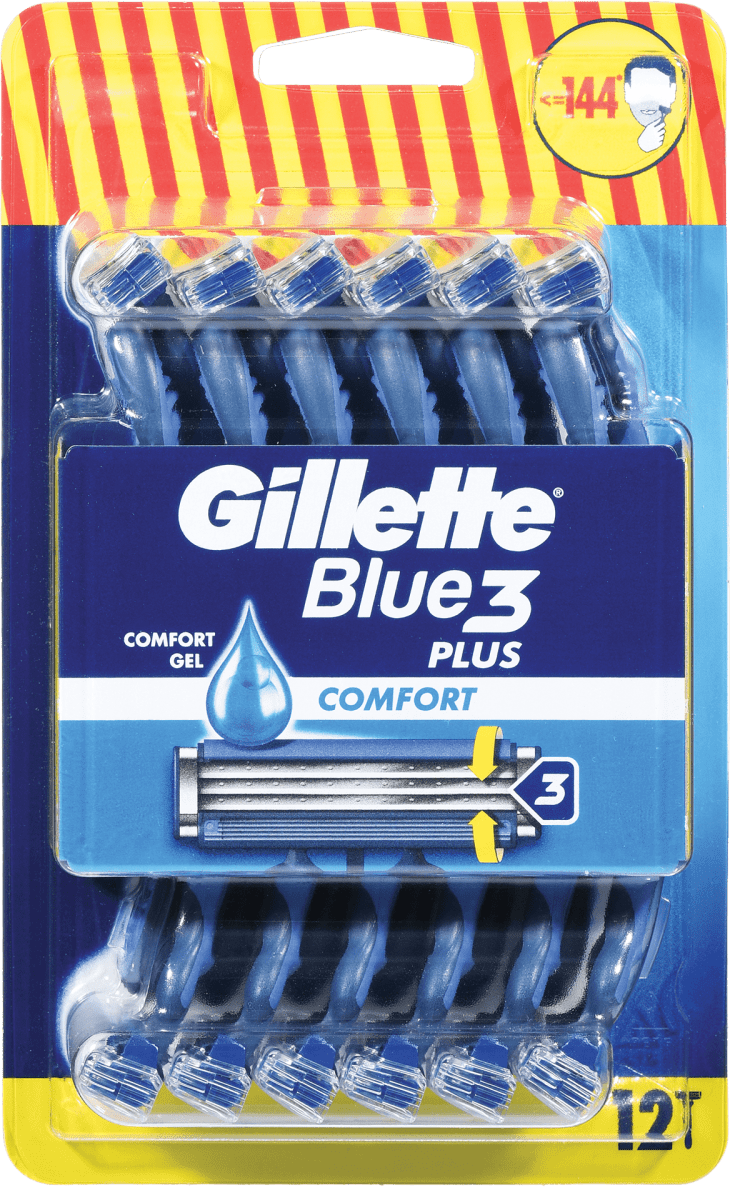 Gillette Brivniki Blue3 Comfort, 12 kos | dm.si