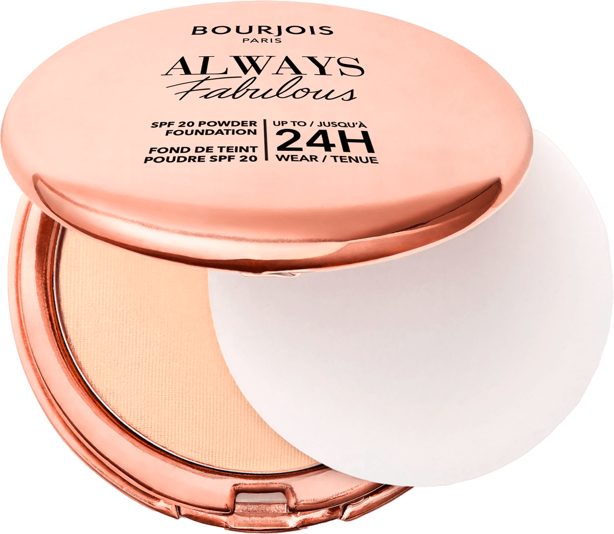 BOURJOIS PARIS Púder Alapozó, Always Fabulous - Nr. 115 Golden Ivory, 7 ...