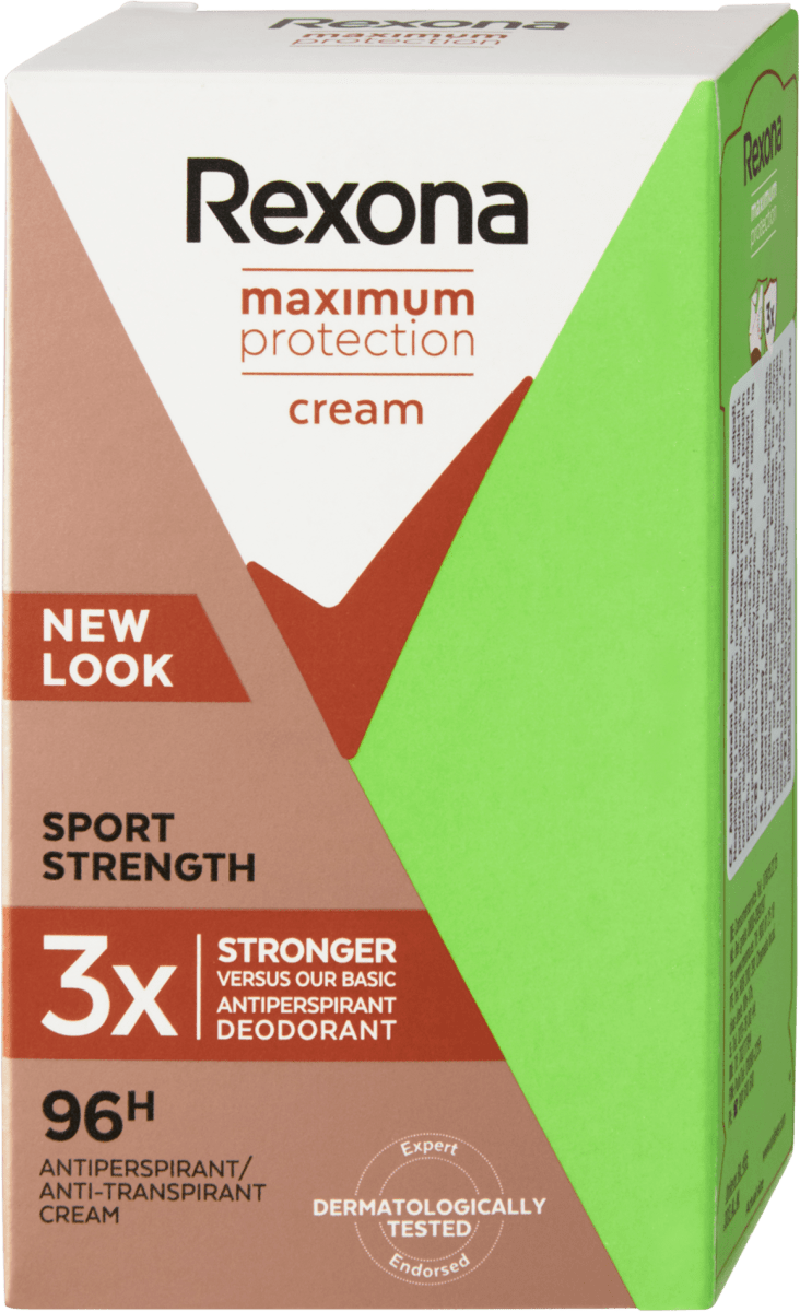 Rexona Dámsky krémový antiperspirant maximum protection Sport Strength