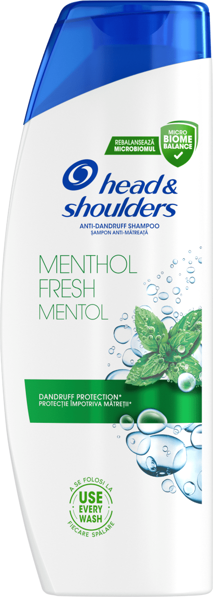 head&shoulders Шампоан против пърхот Menthol fresh с ментол, 625 ml ...