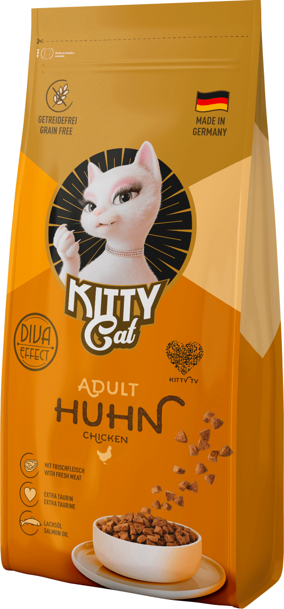 KittyCat Trockenfutter Katze mit Huhn, Adult, 3 kg dauerhaft günstig ...