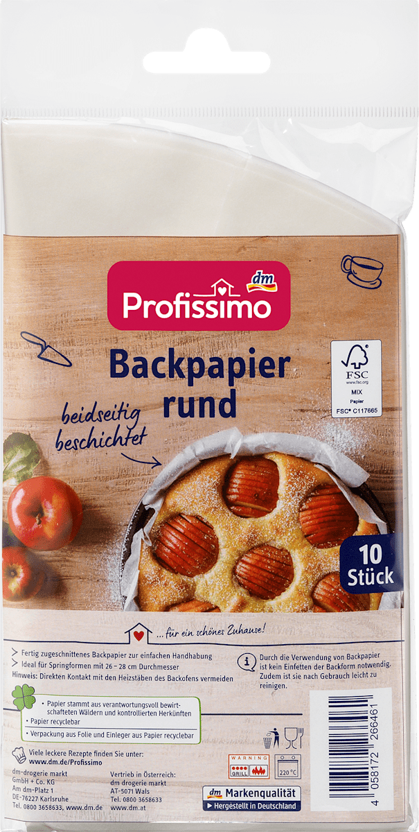 Profissimo Backpapier rund, 10 St dauerhaft günstig online kaufen | dm.de