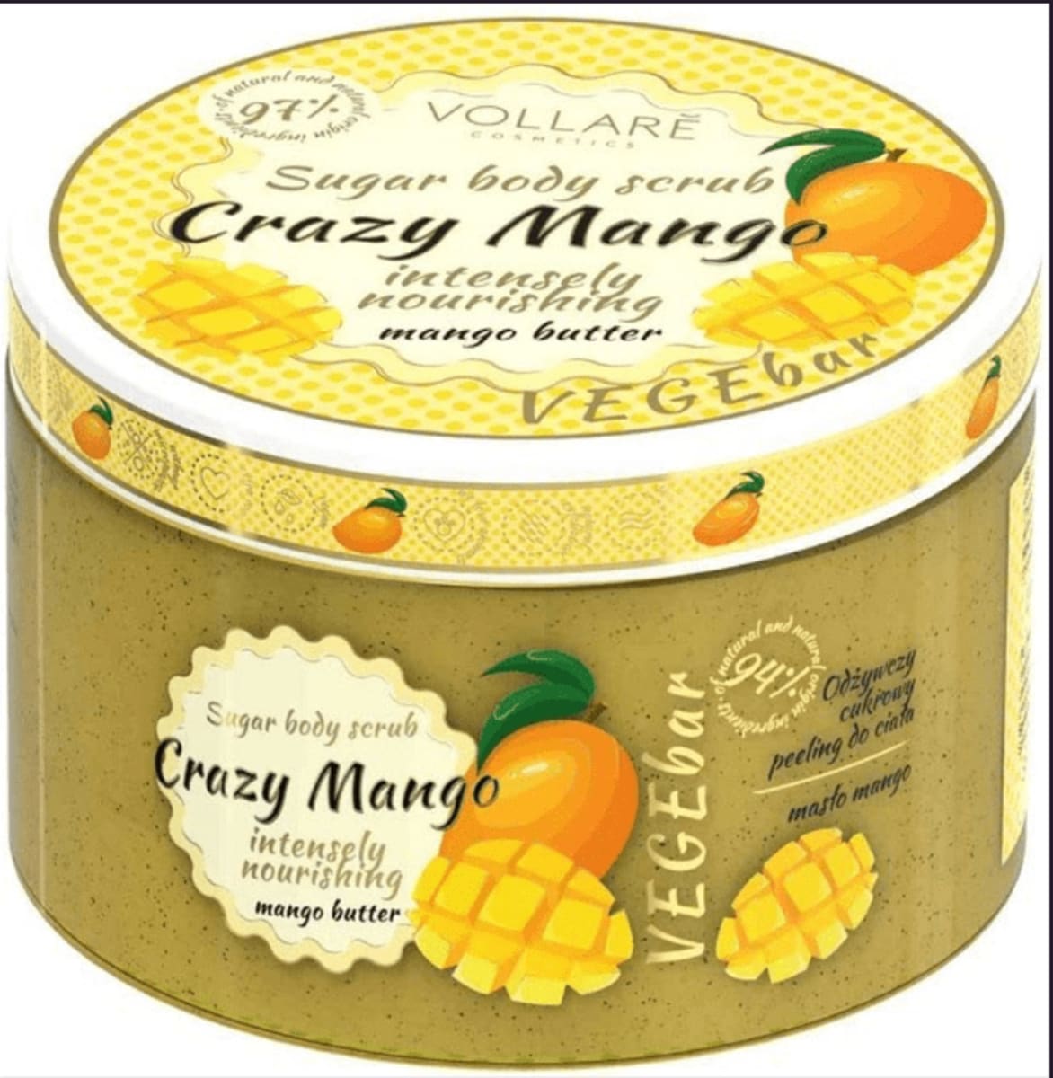 VOLLARE Scrub de corp cu mango, 200 g cumpără întotdeauna ieftin pe