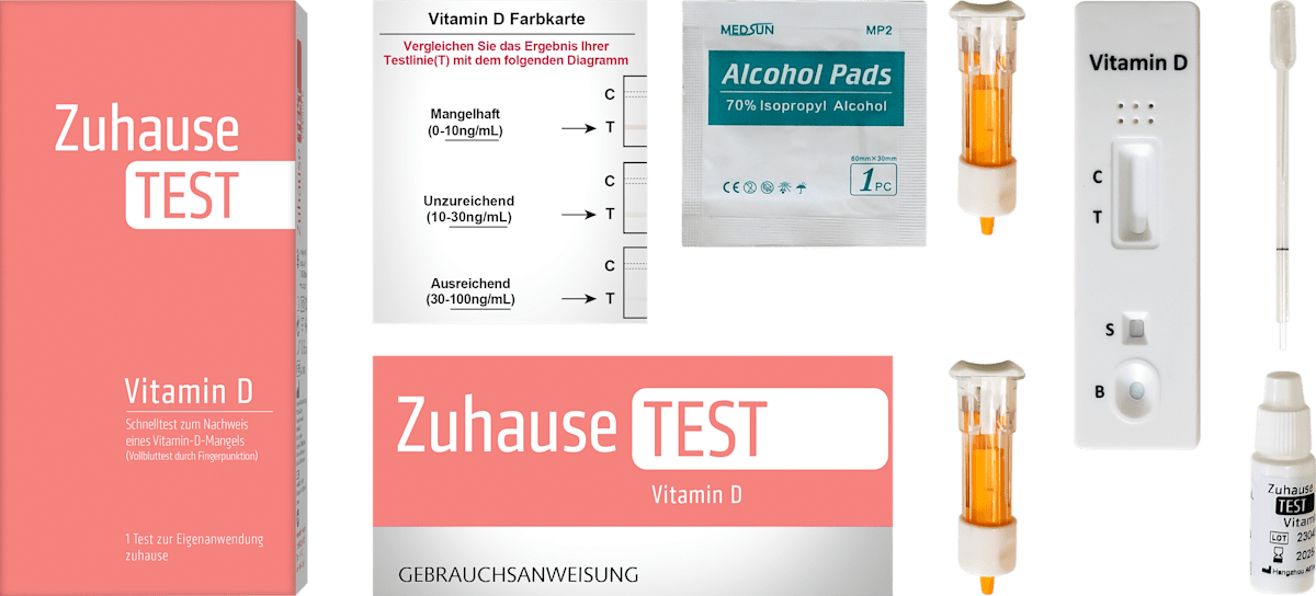 NanoRepro Zuhause Test Vitamin D, 1 Anwendung, 1 St dauerhaft günstig ...