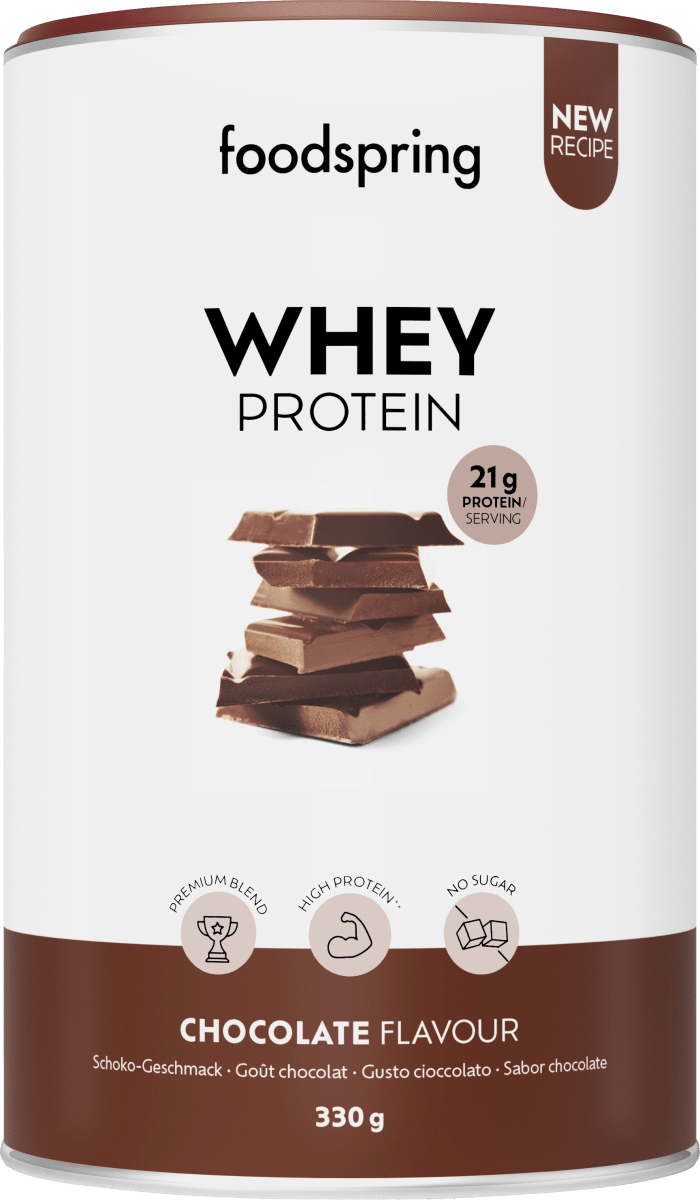 foodspring Whey Proteinpulver Schoko, 330 g dm Dauerpreis: Immergünstig ...