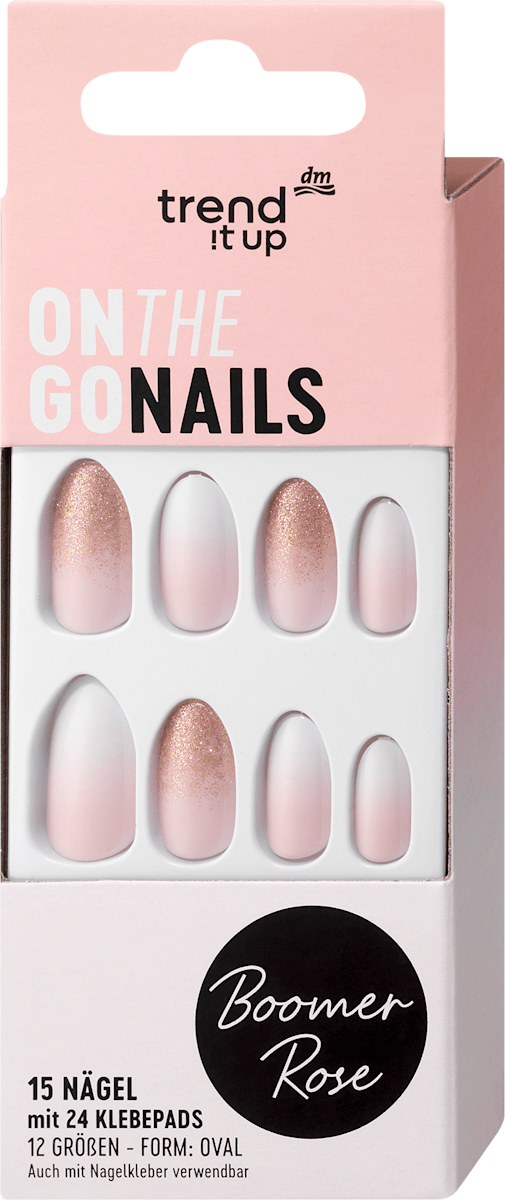 Glam'Up Paris Künstliche Nägel – 100 Stück, Quadratisch Abgerundet XL, Transparent Zum Selbstlackieren