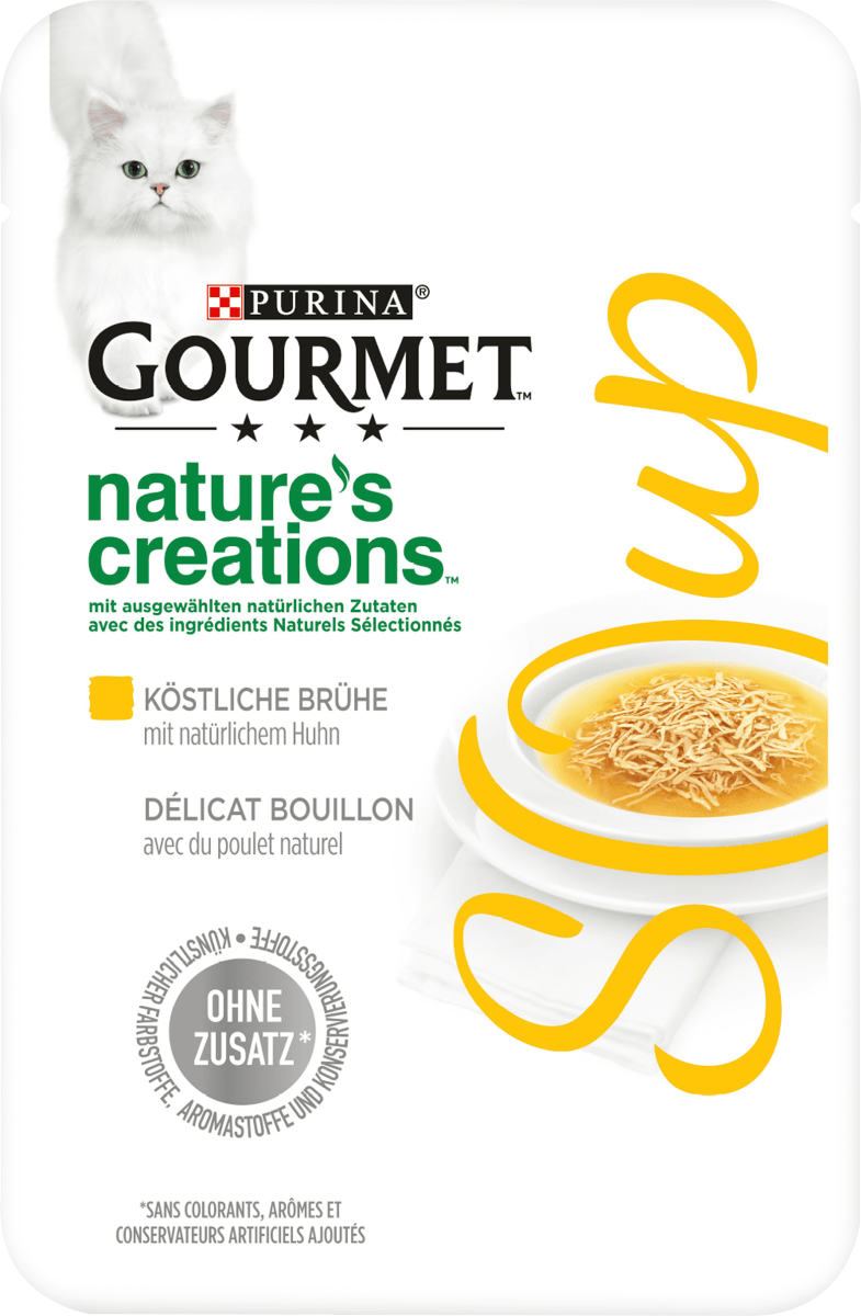 Purina Gourmet Nassfutter Katze mit Huhn in Bruhe Soup 40 g dauerhaft gunstig online kaufen dm