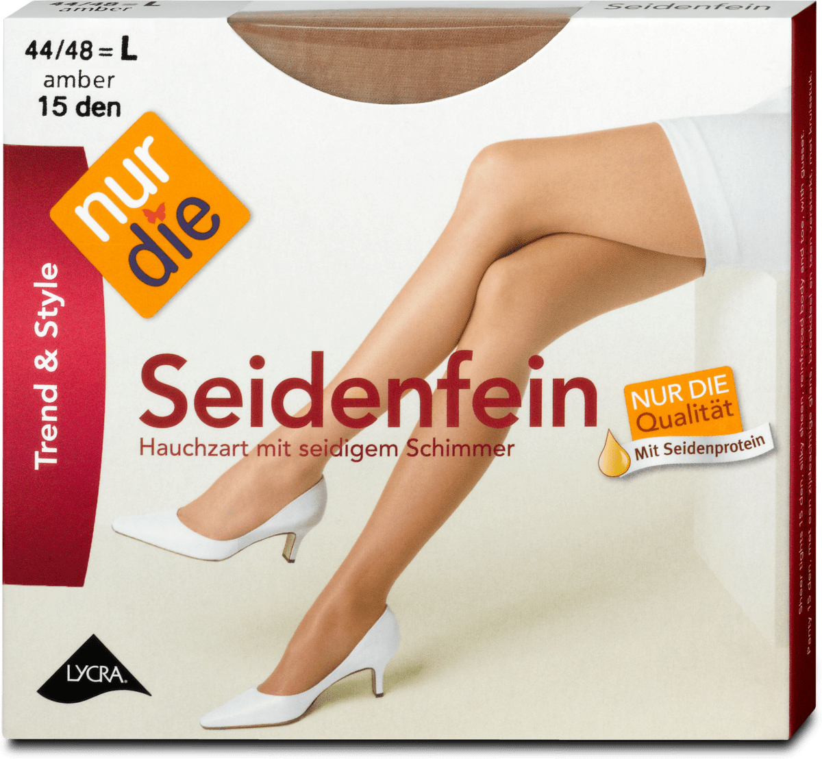 Collant NUR DIE Supersitz 20D Beige - Taille 46-48, Fin Et Brillant, Neuf Avec étiquettes