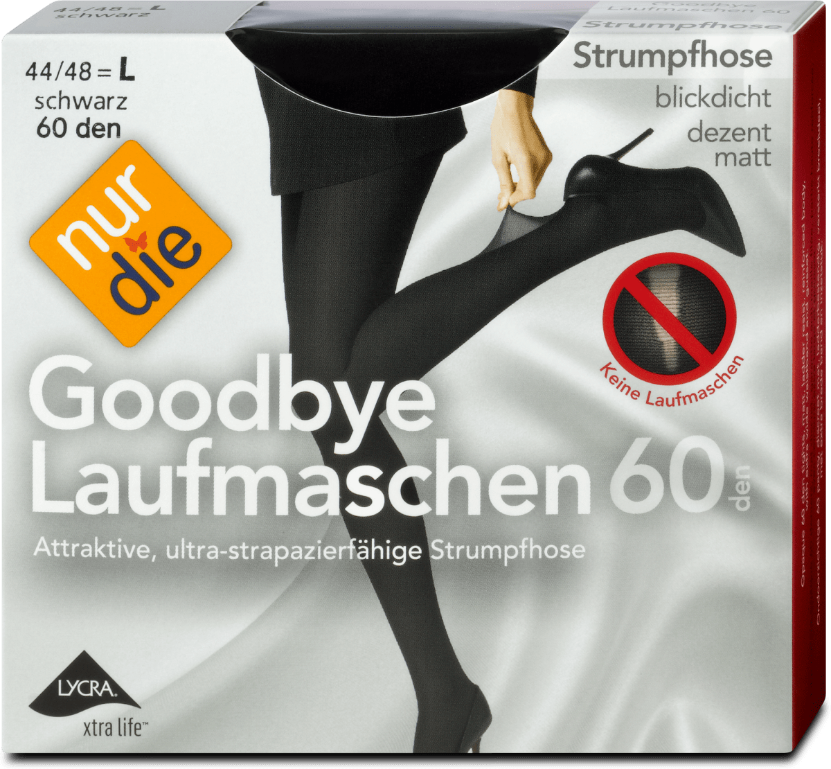 Goodbye Laufmaschen Strumpfhose 60 DEN, Gr. 44-48, 1 St