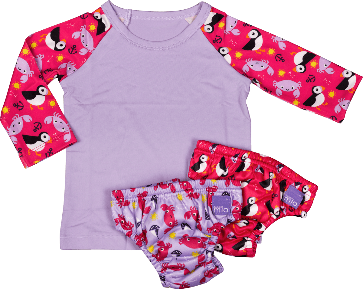 Zwembroek UV50 Siem dyed stripe multicolor | Salted Stories - Levi & Meli