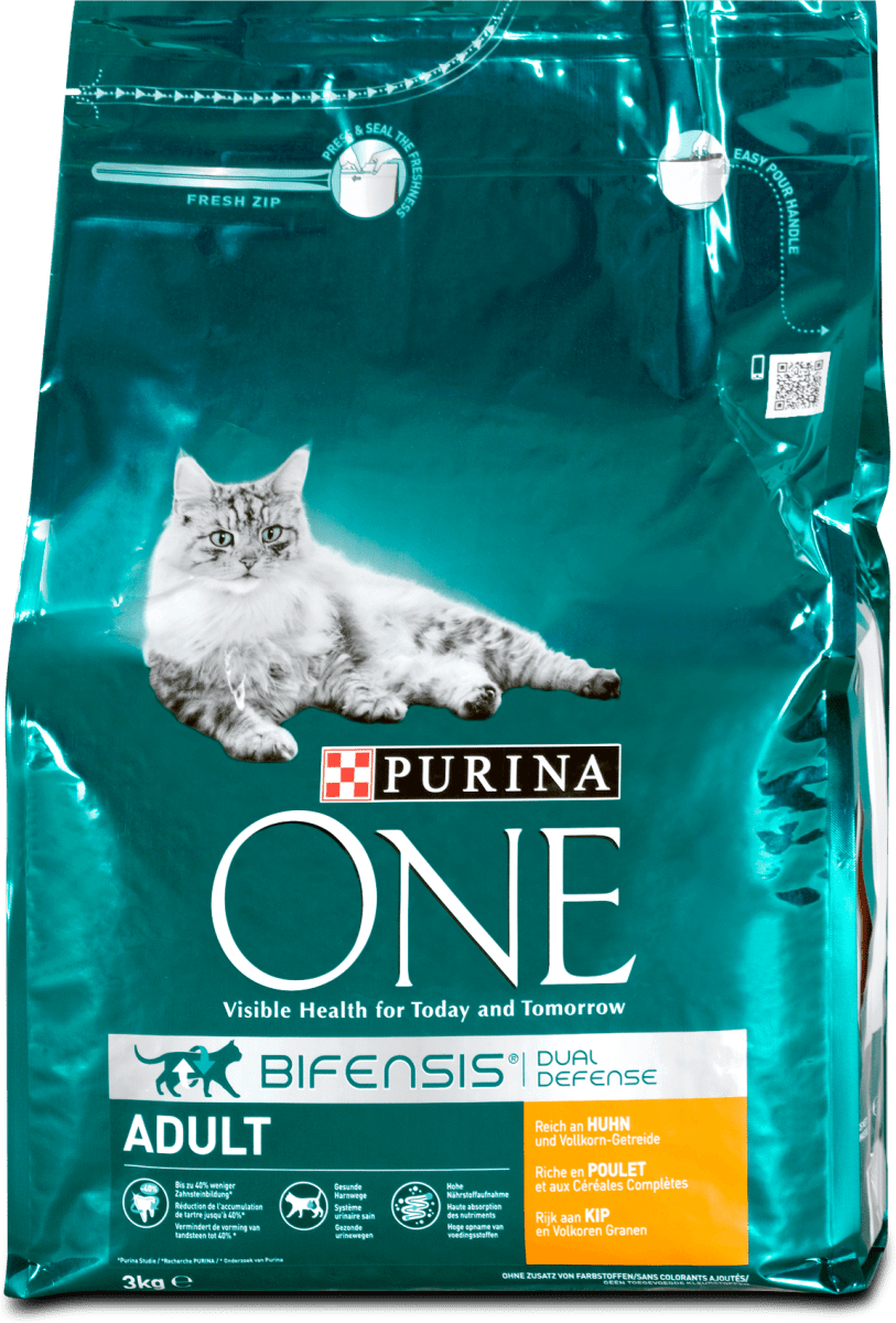 PURINA ONE Bifensis Adult Trockenfutter Huhn 3 kg dm.at