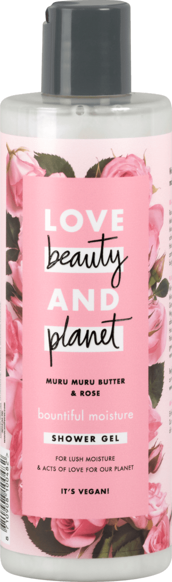 Love Beauty And Planet Duschgel Murumuru Butter & Rose, 400 Ml, Für Trockene Haut, Vegan