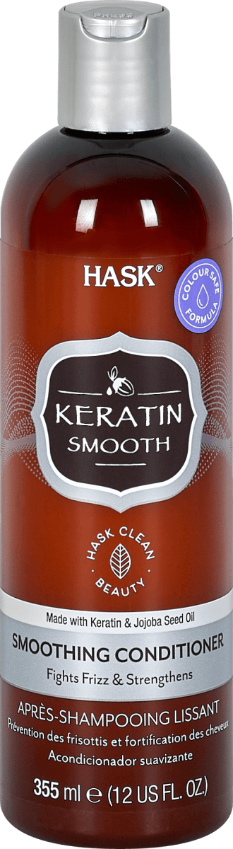 Hask Keratin Smooth Smoothing Conditioner 355 Ml Dmat 