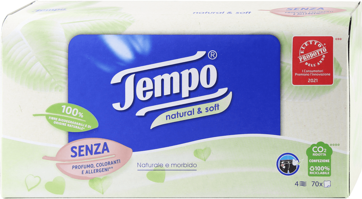 Fazzoletti Tascabili Tempo Complete Care - 180 Pacchetti Da 9 Fazzoletti, Morbidi E Resistiti - Foto 5