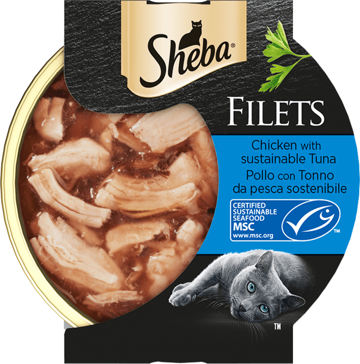 Sheba Cibo Umido Per Gatti - Confezione Da 4 Pacchi (12 Porzioni Da 85g L'uno), Varietà In Salsa, Alimento Completo