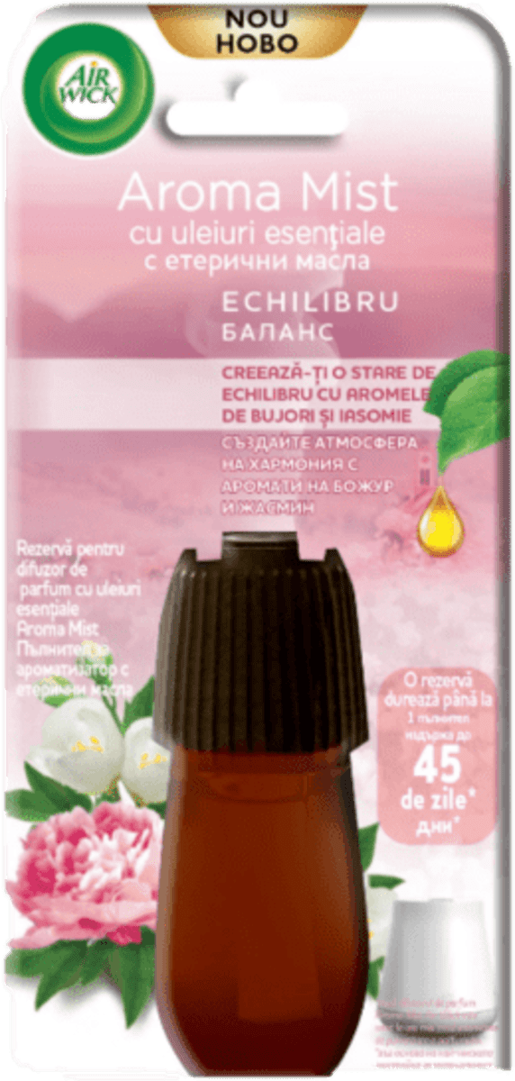 AIRWICK Rezervă pentru difuzor de parfum cu uleiuri esențiale Poeny, 20 ...