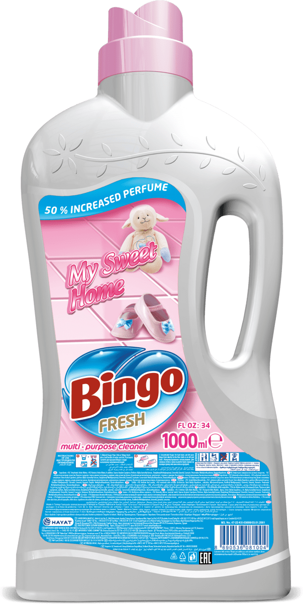 Bingo Препарат за почистване на под My sweet home, 1 L Пазарувайте🦄 ...
