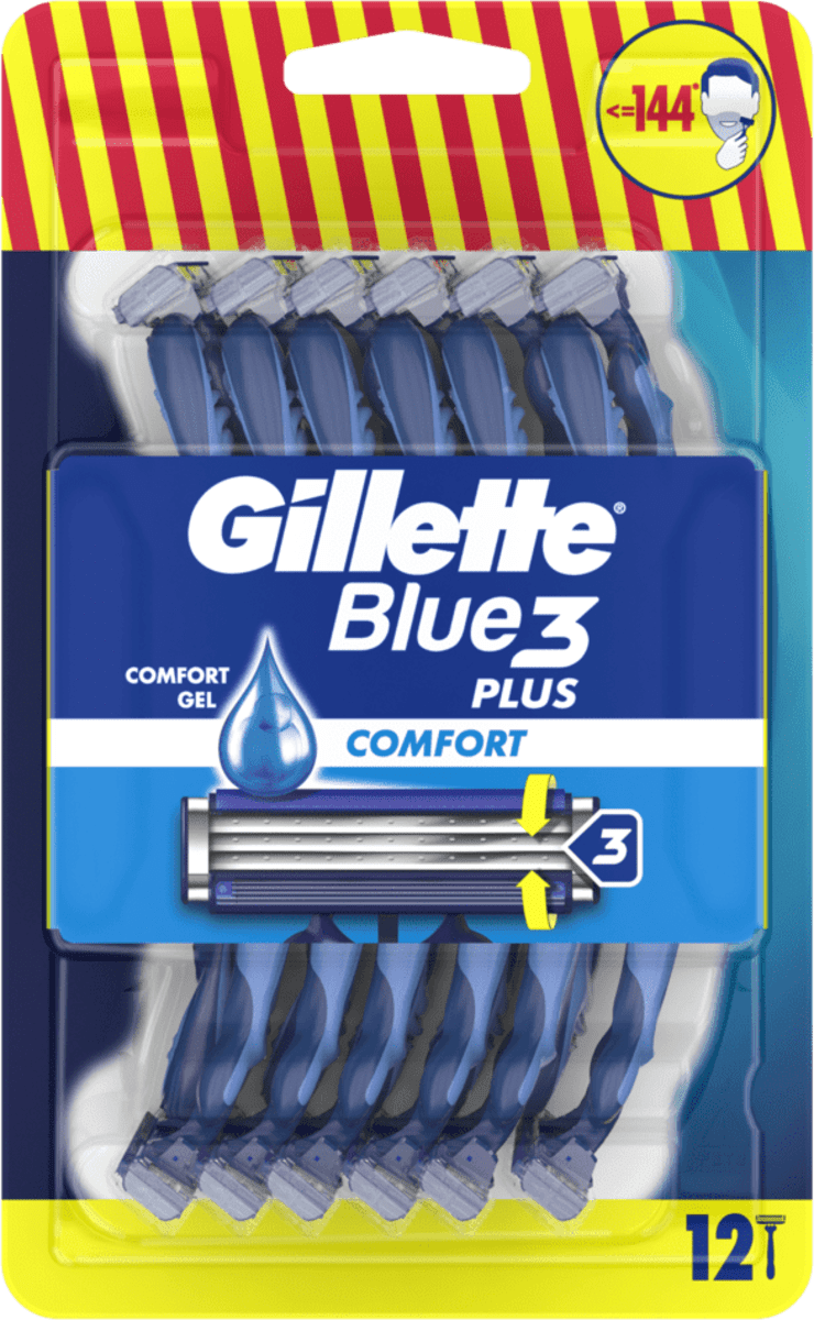 Gillette Blue3 férfi eldobható borotva, 12 db | dm.hu