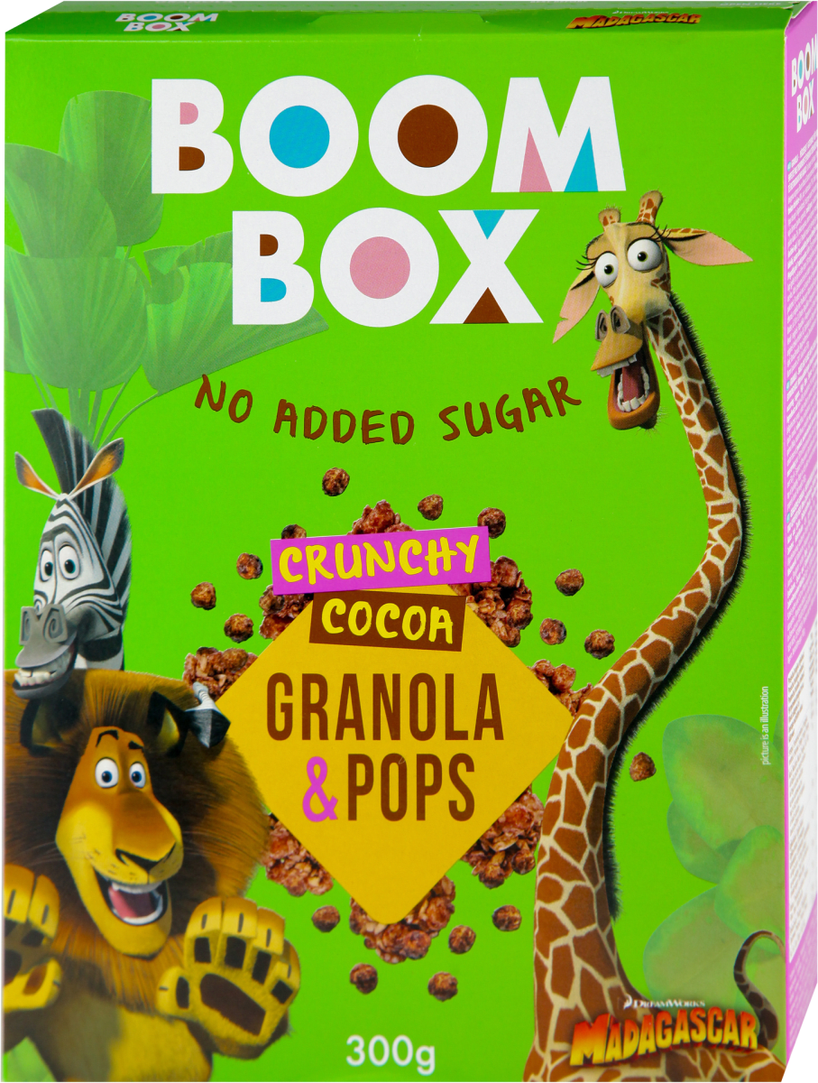 BOOM BOX GRANOLA & POPS kakao, 300 g uvek povoljna online kupovina