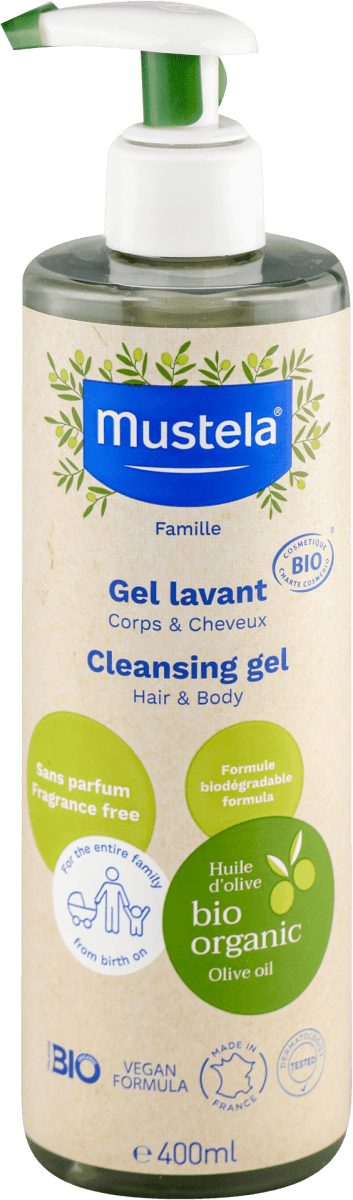 Mustela bio organic gel za kupanje, 400 ml | dm.rs