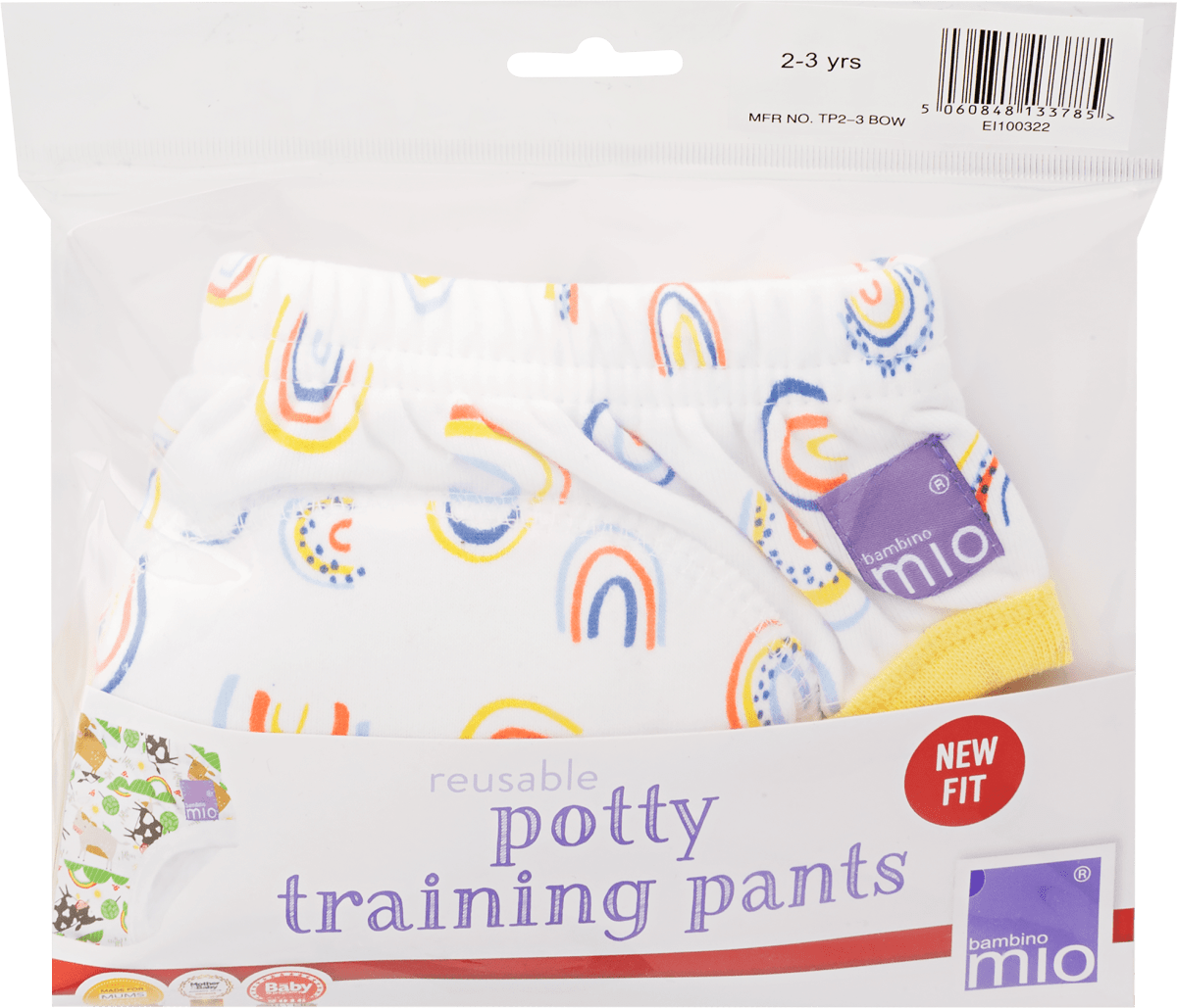 Bambino Mio Mosható leszoktató bugyipelenka, 23 éves méret, szivárvány